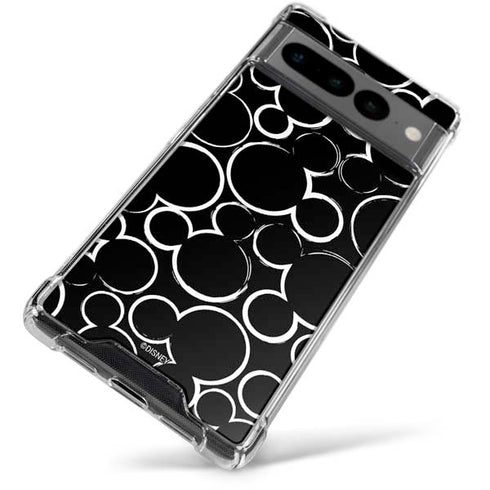 Disney Mickey Mouse Logo Pattern Google Pixel 7 Pro Clear Case